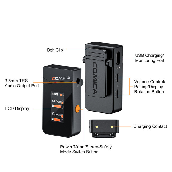 ست میکروفن بی سیم کامیکا مدل Vimo C3