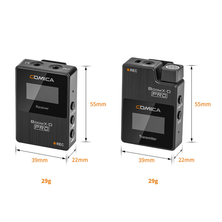 ست میکروفن بی سیم کامیکا مدل BoomXD Pro D2