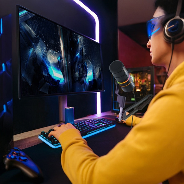 میکروفون استودیویی کامیکا مدل EJOY D10 PRO D COMBO با درگاه های اتصال تایپ سی و xlr
