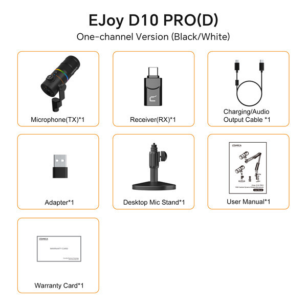 میکروفون استودیویی کامیکا مدل EJoy D10 PRO D