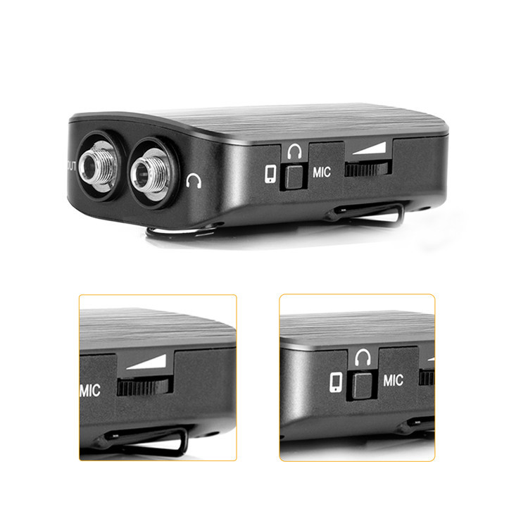 میکروفن یقه ای کامیکا مدل DUAL.LAV D03 STC با درگاه های اتصال تایپ سی و جک 3.5