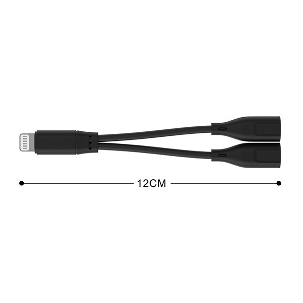مبدل لایتنینگ 1 به 2 کامیکا مدل DUC-LN طول 0.12 متر