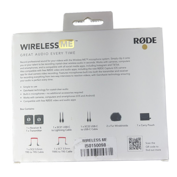 میکروفن یقه ای رود مدل WIRELESS ME