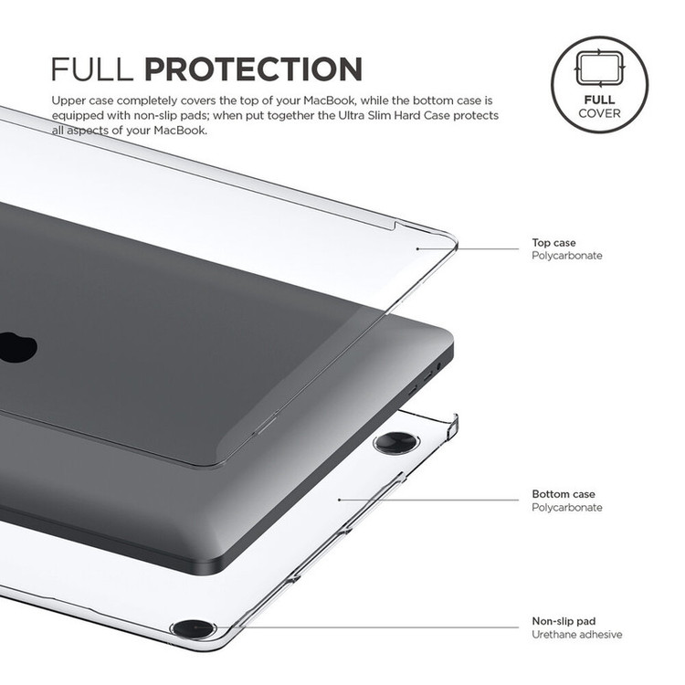 کاور گرین مدل Ultra-Silm Hard Shell مناسب برای مک بوک ایر 2020 13.3 اینچی