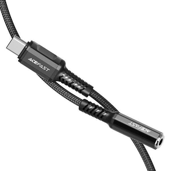 کابل تبدیل USB-C به جک 3.5 میلی متری ایس فست مدل C1-07 طول 0.18 متر