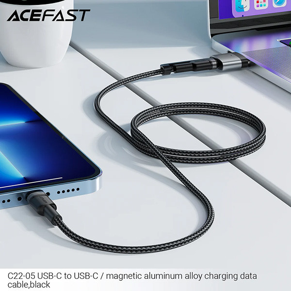 کابل تبدیل USB-C به MAG3/USB-C ایس فست مدل C22-05 طول 1.2