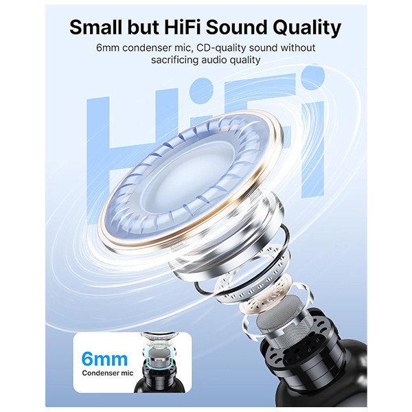 میکروفن یقه ای بویا مدل MINI 12 COMBO با درگاه اتصال Lightning ,Type-C