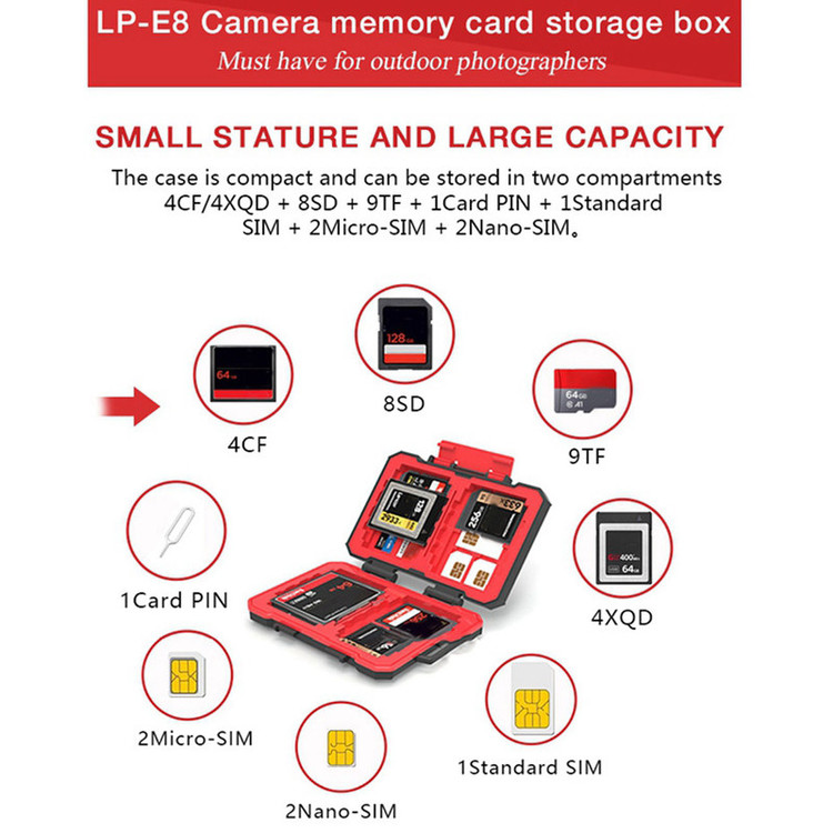 کیف محافظ کارت حافظه دزیانتال مدل LP-E8