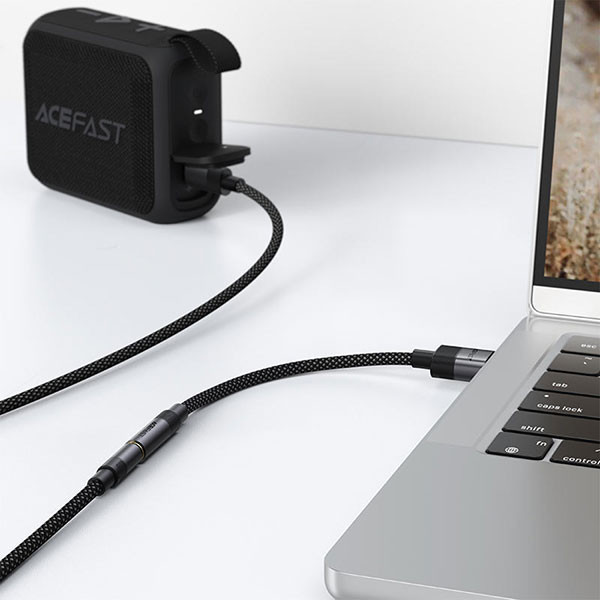 کابل تبدیل USB-C به جک 3.5 میلی متری ایس فست مدل J13 طول 0.15 متر