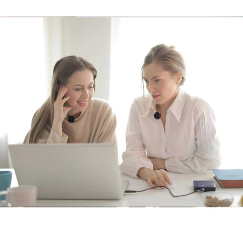 میکروفن یقه ای ۲ کاربر گرین لاین مدل glm lite - به همراه کیف