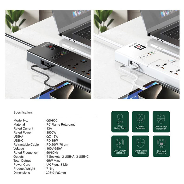 محافظ و چندراهی برق گرین لاین مدل GS-800