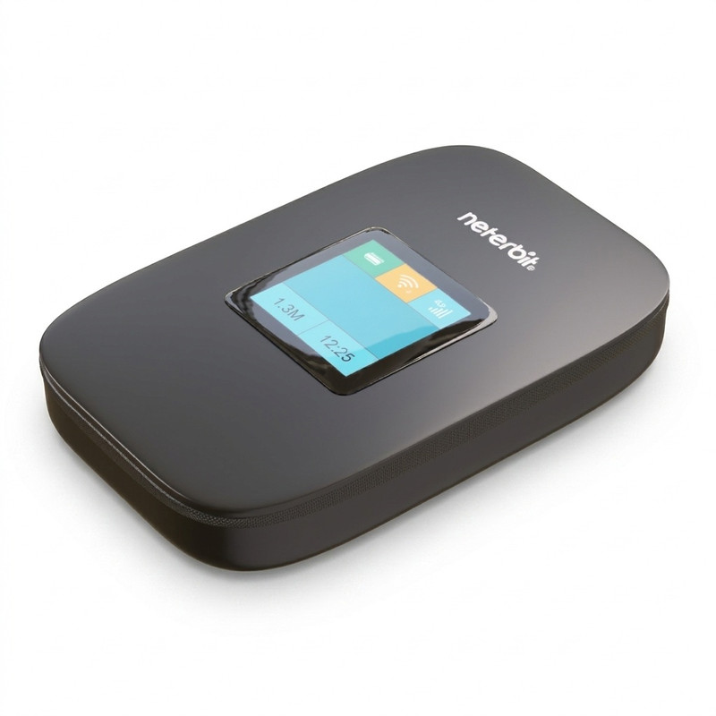 مودم جیبی همراه سیم کارتی 4G LTE نتربیت مدل NWR-945X با باتری 3000 میلی‌آمپر ساعت، پشتیبانی از Wi-Fi 6، سرعت دانلود تا 150 مگابیت بر ثانیه، اتصال بیش از 10 کاربر و فایروال NAT