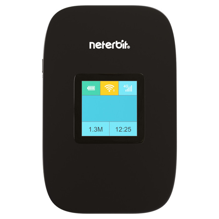 مودم جیبی همراه سیم کارتی 4G LTE نتربیت مدل NWR-945X با باتری 3000 میلیآمپر ساعت، پشتیبانی از Wi-Fi 6، سرعت دانلود تا 150 مگابیت بر ثانیه، اتصال بیش از 10 کاربر و فایروال NAT