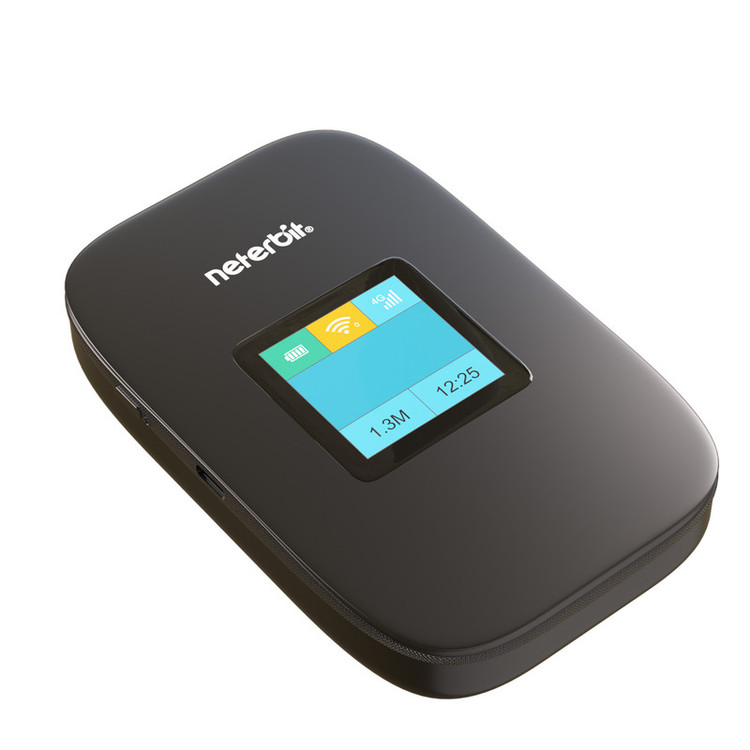 مودم جیبی همراه سیم کارتی 4G LTE نتربیت مدل NWR-945X با باتری 3000 میلیآمپر ساعت، پشتیبانی از Wi-Fi 6، سرعت دانلود تا 150 مگابیت بر ثانیه، اتصال بیش از 10 کاربر و فایروال NAT