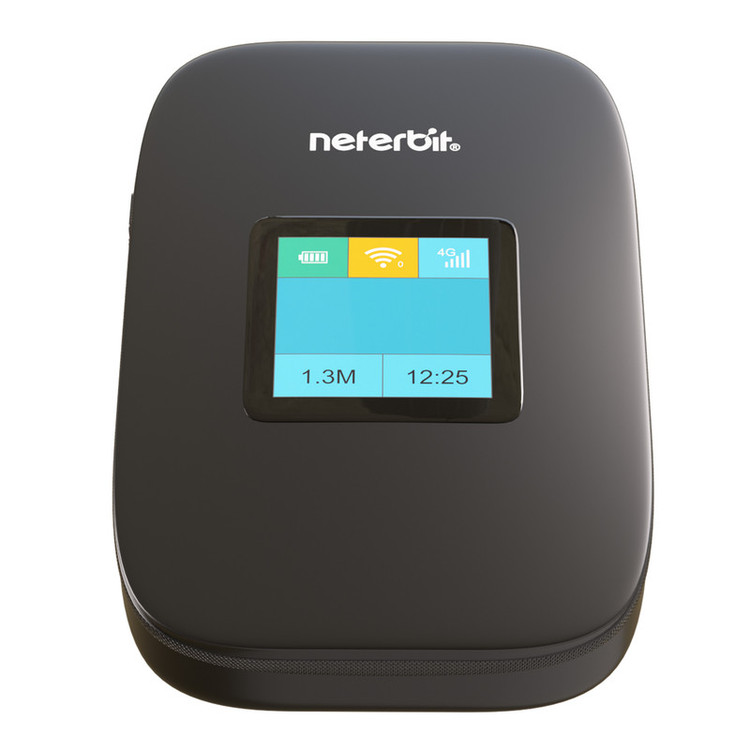 مودم جیبی همراه سیم کارتی 4G LTE نتربیت مدل NWR-945X با باتری 3000 میلیآمپر ساعت، پشتیبانی از Wi-Fi 6، سرعت دانلود تا 150 مگابیت بر ثانیه، اتصال بیش از 10 کاربر و فایروال NAT