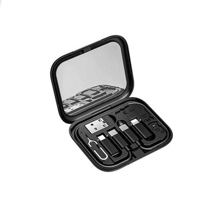 کابل تبدیل USB-C/USB به لایتنینگ/USB-C/MicroUSB بیوا مدل C-18 طول 0.28 متر