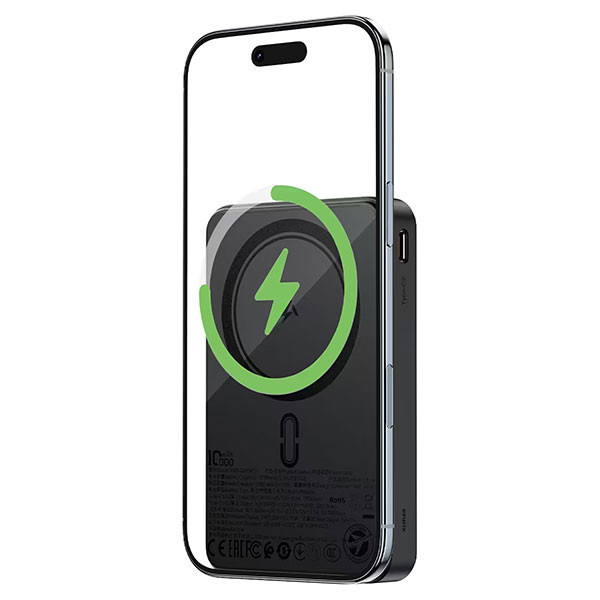 پاوربانک وایرلس 22.5 وات ایس فست مدل M31 ظرفیت 10000 میلیآمپرساعت به همراه کابل USB-C