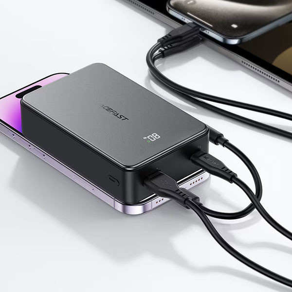 پاوربانک 22.5 وات ایس فست مدل M29 ظرفیت 20000 میلیآمپرساعت به همراه کابل USB-C