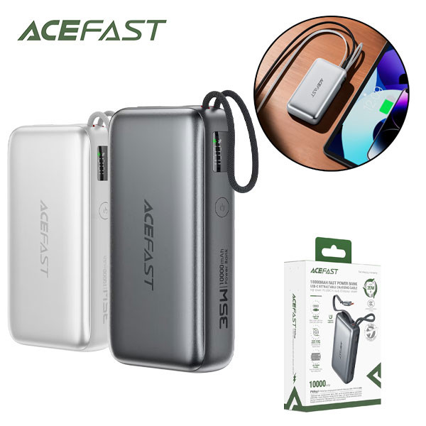 پاوربانک 35 وات ایس فست مدل M32 ظرفیت 10000 میلیآمپرساعت به همراه کابل USB-C