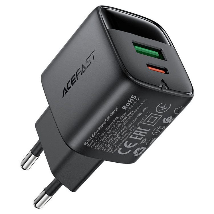 شارژر دیواری 25 وات دو پورت ایس فست مدل A114