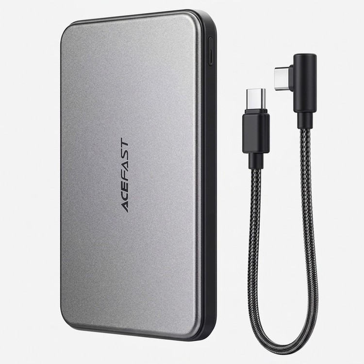 پاوربانک بی سیم 20 وات ایس فست مدل M30 ظرفیت 5000 میلیآمپرساعت به همراه کابل USB-C