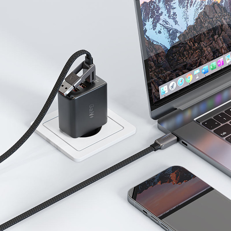 کابل تبدیل USB/USB-C به USB-C ایس فست مدل C13-04 طول 1.2 متر