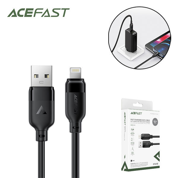 کابل تبدیل USB به لایتنینگ ایس فست مدل C16-02 طول 1.2 متر