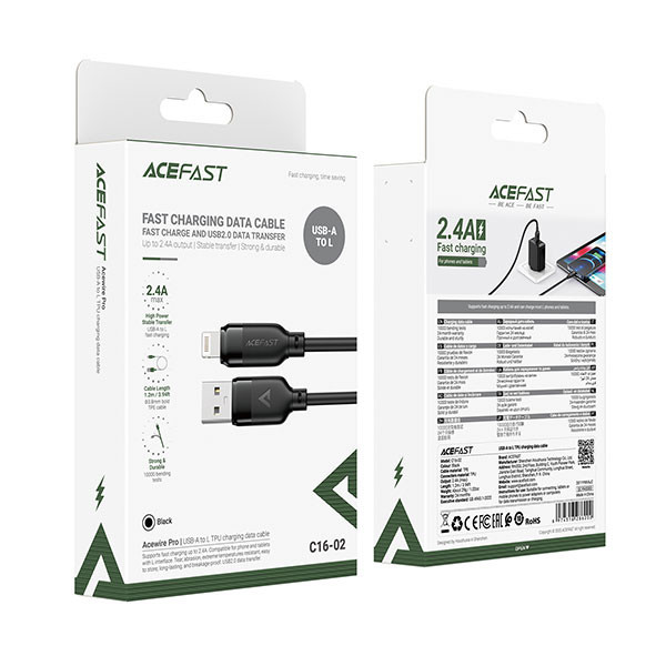 کابل تبدیل USB به لایتنینگ ایس فست مدل C16-02 طول 1.2 متر