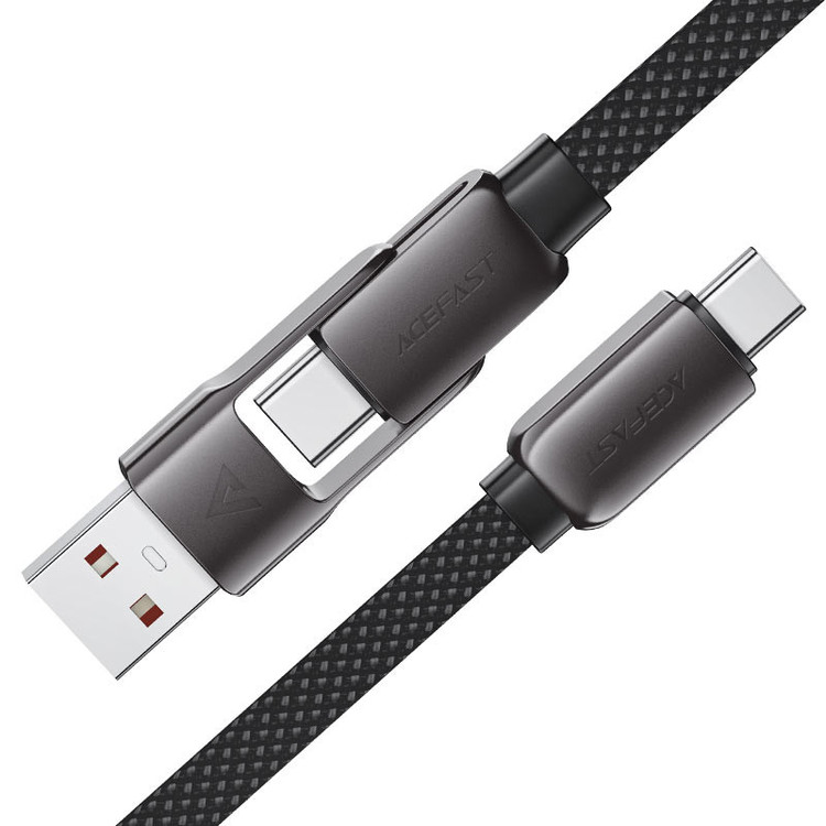 کابل تبدیل USB/USB-C به USB-C ایس فست مدل C13-05 طول 0.2 متر
