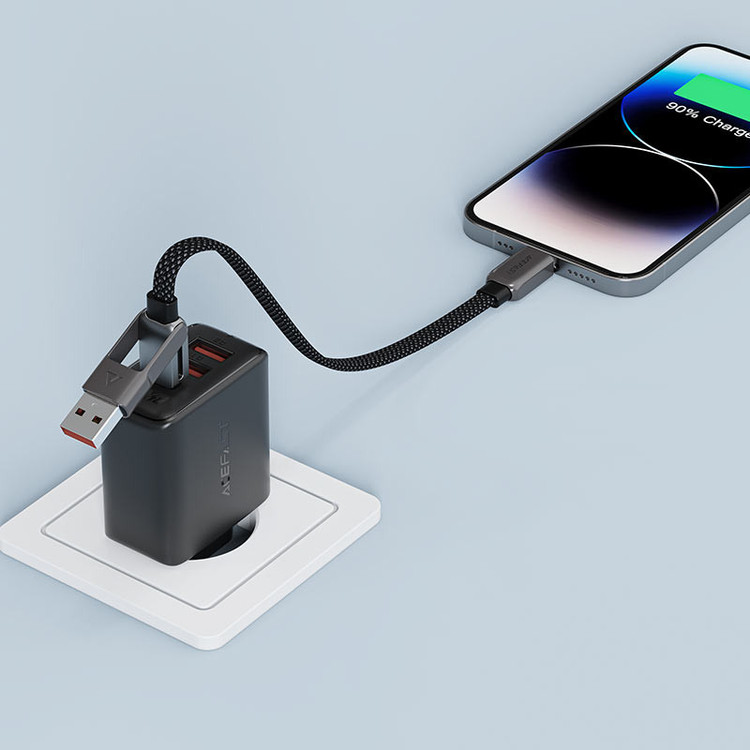 کابل تبدیل USB/USB-C به USB-C ایس فست مدل C13-05 طول 0.2 متر