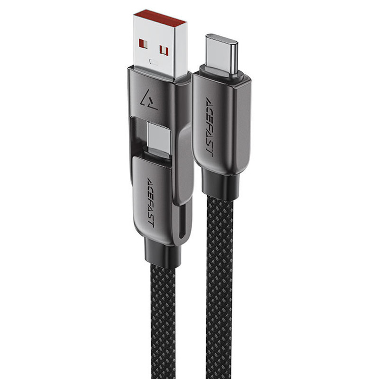 کابل تبدیل USB/USB-C به USB-C ایس فست مدل C13-05 طول 0.2 متر