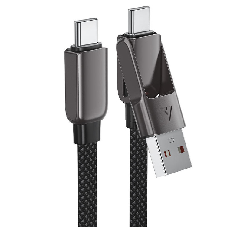 کابل تبدیل USB/USB-C به USB-C ایس فست مدل C13-05 طول 0.2 متر